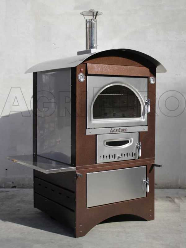 Forno a legna da esterno Maximus 80 Deluxe EXT INOX - Smalto ramato