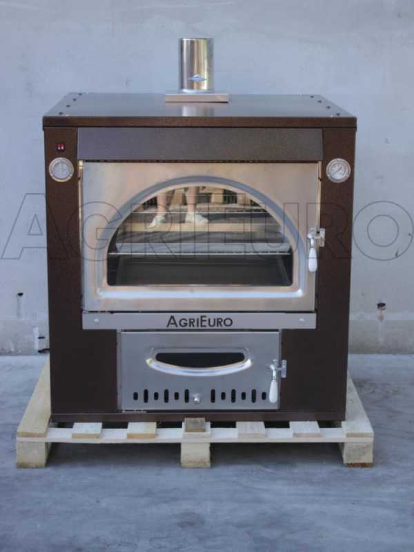 Forno a legna da incasso Maximus 80 Deluxe INC INOX - Smalto ramato