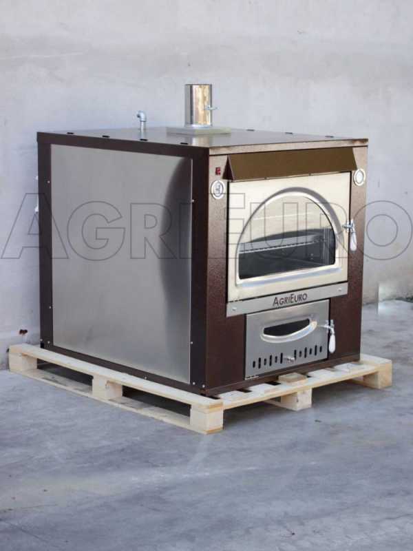 Forno a legna da incasso Maximus 100 Deluxe INC INOX - Smalto ramato