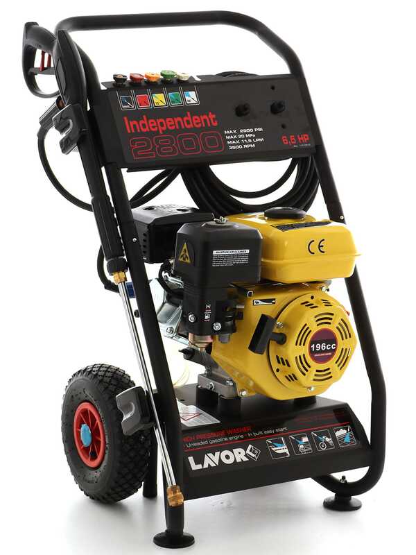 Lavor Independent 2800 - Idropulitrice a scoppio  - 200 bar - 690 l/h - motore a benzina Lavor 200 cc