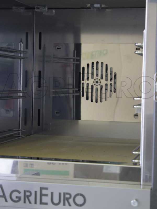 Forno a legna da esterno Medius Plus 100 EXT in acciaio - Ventilato con tetto in INOX
