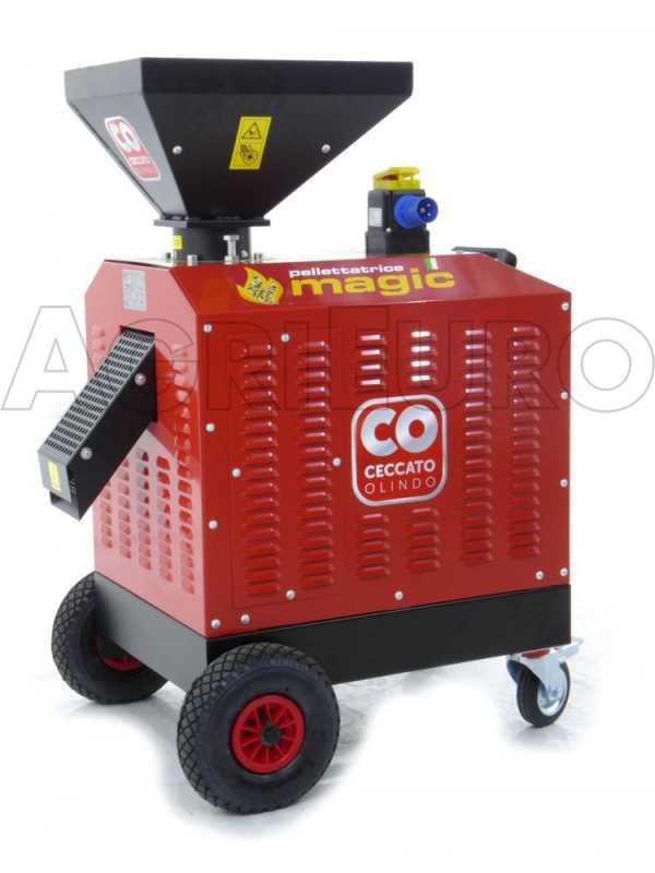 Ceccato Olindo Monofase 3 Hp - Pellettatrice per produzione in casa del pellet da riscaldamento