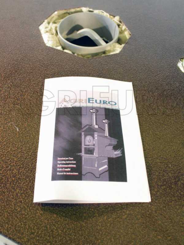 AgriEuro Maximus 100 Deluxe EXT Inox - Forno a legna in acciaio da esterno - Smalto ramato