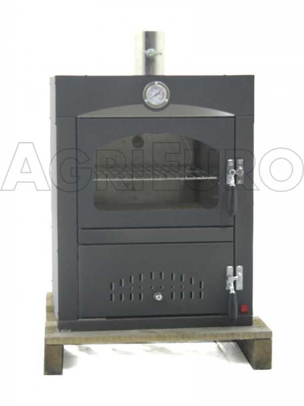 Forno a legna da incasso Nuovo Minimus 50 Mini Inc in acciaio - 2 piani 