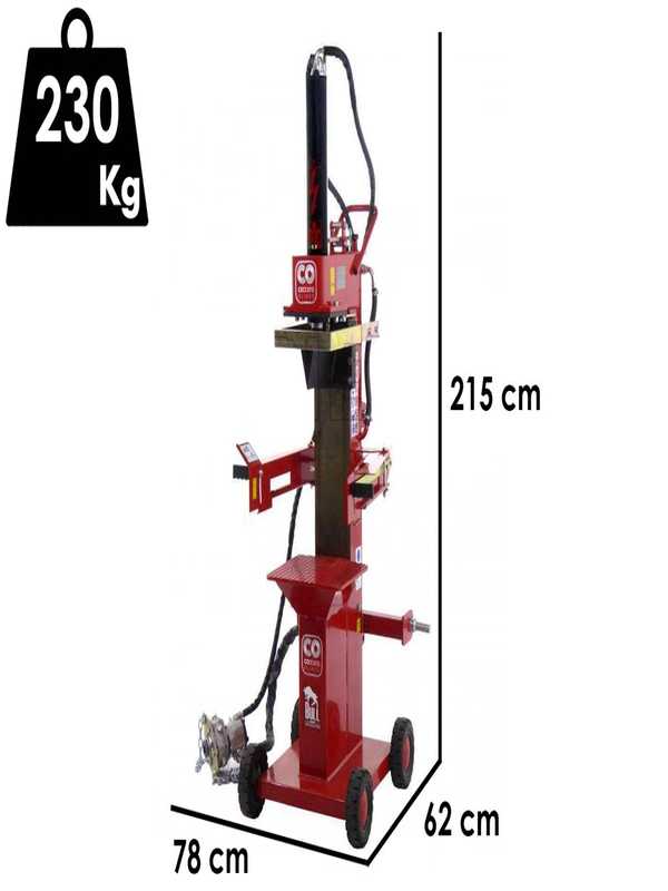 Ceccato Olindo BULL SPLT13R4 - Spaccalegna a trattore - Verticale