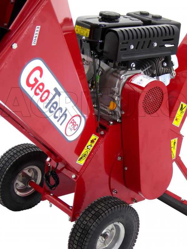 GeoTech-Pro PCS70L - Biotrituratore a scoppio professionale  - Motore benzina Loncin 7 HP