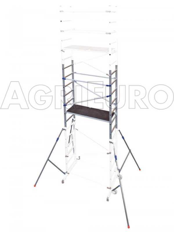 Prolunga PINNA CLAC per trabattello in alluminio Pinna clic. Stabilizzatori e piano