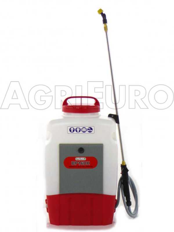 GeoTech BP16DH - Pompa irroratrice spalleggiata a batteria - 16L