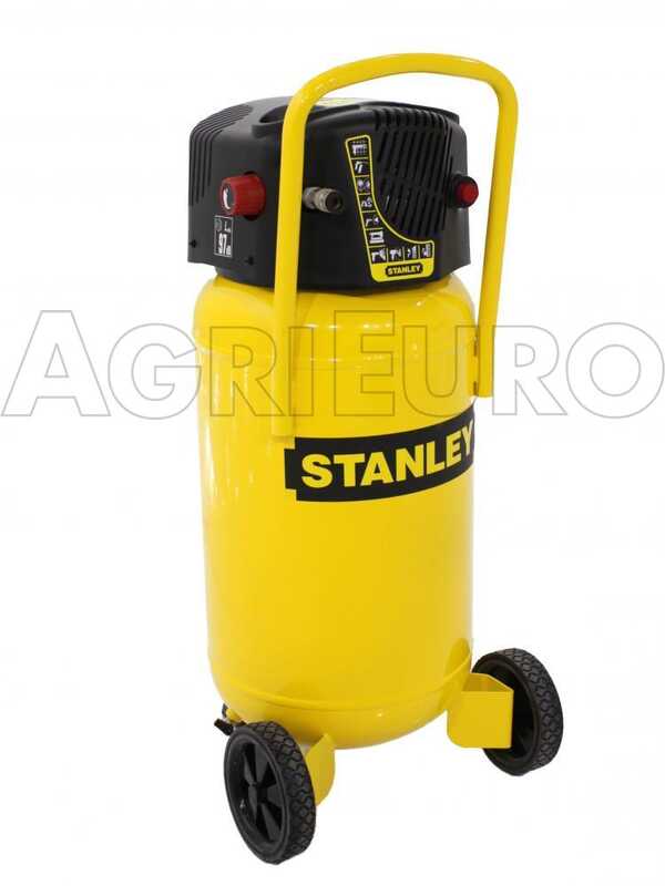 Stanley D230/10/50V - Compressore aria elettrico verticale monofase, oil-less - Motore 2 HP - 50 lt