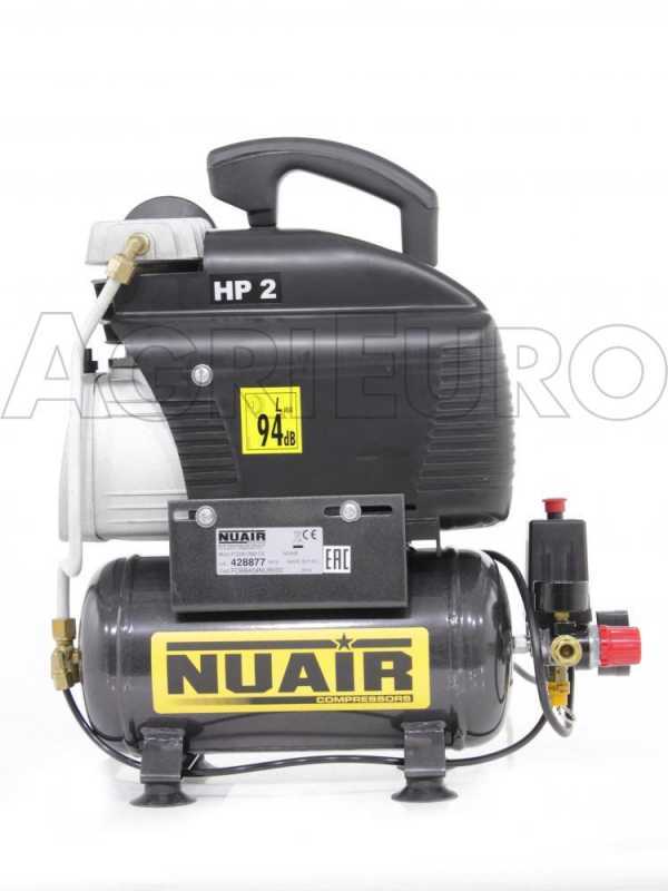 Nuair FC 2/6 - Compressore aria elettrico portatile monofase - Motore 2 HP - 6 lt