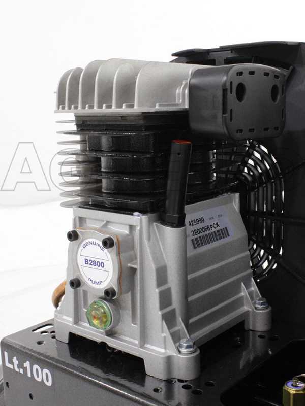 Nuair B2800B/100 CM3 - Compressore aria elettrico monofase a cinghia - Motore 3 HP - 100 lt