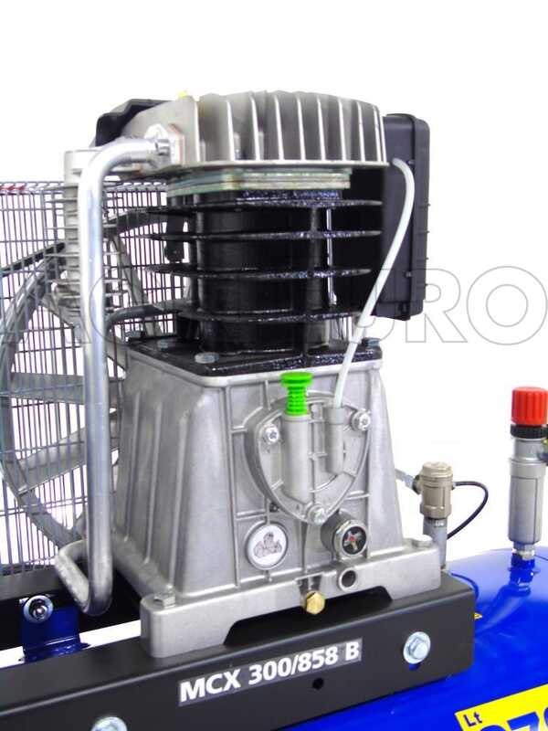 Michelin MCX 300 858 - Compressore aria elettrico trifase a cinghia - Motore 7.5 HP - 270 lt