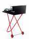 Pegoraro Angelo 142 Small - Barbecue portatile a legna e carbone - Pieghevole