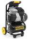 Stanley Sil Air 244/10 PCM - Compressore aria elettrico verticale monofase silenziato, oil-less - Motore 1.5 HP - 10 lt