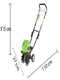 Greenworks G40TL - Motozappa a batteria con ruote - 40V 4Ah