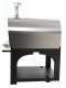 Forno a legna da esterno Cibus Inox 1000 con camera &Oslash;100 - 6 pizze