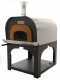 Forno a legna da esterno Cibus Inox 1000 con camera &Oslash;100 - 6 pizze