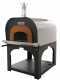 Forno a legna da esterno Cibus Inox 1000 con camera &Oslash;100 - 6 pizze