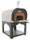 Forno a legna da esterno Cibus Inox 1000 con camera &Oslash;100 - 6 pizze