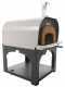Forno a legna da esterno Cibus Inox 1000 con camera &Oslash;100 - 6 pizze