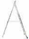 Marchetti Azzurra A2 A208, 2x8 gradini, 4.15 m - Scala in alluminio allungabile - Altezza stimata operativa 5.15 m