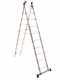 Marchetti Azzurra A2, 2x10 gradini, 5.30 mt - Scala in alluminio allungabile