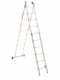 Marchetti Azzurra A2 A210, 2x10 gradini, 5.30 m - Scala in alluminio allungabile - Altezza stimata operativa 6.30 m