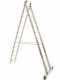 Marchetti Azzurra A2 A212, 2x12 gradini, 6.40 m - Scala in alluminio allungabile - Altezza stimata operativa 7.40 m