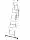 Marchetti Azzurra A2 A212, 2x12 gradini, 6.40 m - Scala in alluminio allungabile - Altezza stimata operativa 7.40 m
