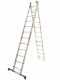 Marchetti Azzurra A2 A212, 2x12 gradini, 6.40 m - Scala in alluminio allungabile - Altezza stimata operativa 7.40 m