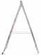Marchetti Azzurra A2 A212, 2x12 gradini, 6.40 m - Scala in alluminio allungabile - Altezza stimata operativa 7.40 m