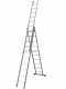 Marchetti Azzurra A3 A310, 3x10 gradini, 7.55 m - Scala in alluminio allungabile - Altezza stimata operativa 8.55 m