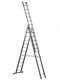Marchetti Azzurra A3 A312, 3x12 gradini, 8.65 m - Scala in alluminio allungabile - Altezza stimata operativa 9.65 m