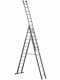 Marchetti Azzurra A3 A313, 3x13 gradini, 9.20 m - Scala in alluminio allungabile - Altezza stimata operativa 10.20 m