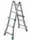 Facal Eurobriko 16, 2x6 gradini, 2.88 m - Scala in alluminio telescopica - Altezza stimata operativa 3.80 m