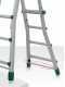 Facal Eurobriko 16, 2x6 gradini, 2.88 m - Scala in alluminio telescopica - Altezza stimata operativa 3.80 m