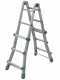 Facal Eurobriko 16 BK/1, 2x6 gradini, 2.88 m - Scala in alluminio telescopica - Altezza stimata operativa 3.80 m