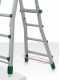 Facal Eurobriko 16 BK/2, 2x8 gradini, 4 m - Scala in alluminio telescopica - Altezza stimata operativa 4.90 m