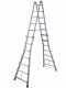 Facal Eurobriko 16 BK/5, 2x12 gradini, 5.70 m - Scala in alluminio telescopica - Altezza stimata operativa 6.60 m