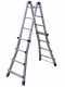 Facal Briko Blu BB/2, 2x8 gradini, 4 m - Scala in alluminio telescopica - Altezza stimata operativa 4.90 m