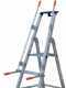 Facal Mayora Tecnoscala, 5 gradini, 1.82 mt - Scala da lavoro con ruote e maniglie