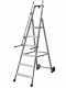 Facal Mayor&agrave; Tecnoscala QM-7, 7 gradini, 2.29 m - Scala da lavoro con ruote e maniglie - Altezza stimata operativa 3.39 m