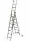 Facal Super Prima P260-3, 7+8+8 gradini, 5.40 m - Scala in alluminio trasformabile - Altezza stimata operativa 6.30 m