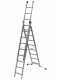 Facal Super Prima P290-3, 8+9+9 gradini, 6.25 m - Scala in alluminio trasformabile - Altezza stimata operativa 7.15 m