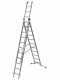 Facal Super Prima P350-3, 10+11+11 gradini, 8.10 m - Scala in alluminio allungabile - Altezza stimata operativa 9.10 m