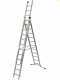 Facal Super Prima P380-3, 11+12+12 gradini, 8.70 m - Scala in alluminio allungabile - Altezza stimata operativa 9.60 m