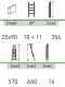 Facal Super Prima P350-2F, 10+11 gradini, 5.70 m - Scala in alluminio con fune - Altezza stimata operativa 6.60 m
