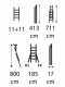 Facal Roller, 2x13 gradini, altezza 7.1 mt - Scala a rotaia con fune in alluminio