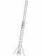 Facal Roller R56-2S, 2x18 gradini, 10.11 m - Scala a rotaia con fune in alluminio - Altezza stimata operativa 11 m