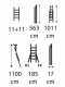 Facal Roller R56-2S, 2x18 gradini, 10.11 m - Scala a rotaia con fune in alluminio - Altezza stimata operativa 11 m